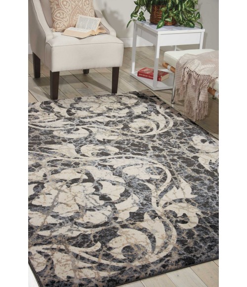 Nourison Maxell Area Rug MAE10-Ivory/Charcoal