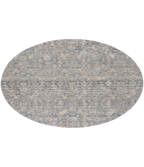 Nourison Nyle Charcoal Rug NYE08 7’10” Round - Rugs Town Nourison Nyle Charcoal NYE08 7’10” Round Rug