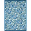 Nourison Wav01/Sun & Shade - Snd87 Blue Area Rug 6 ft. 6 in. X 9 ft. 6 in. Rectangle