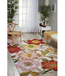 Nourison Fantasy - Fa18 Ivory Area Rug 9 ft. X 12 ft. Rectangle