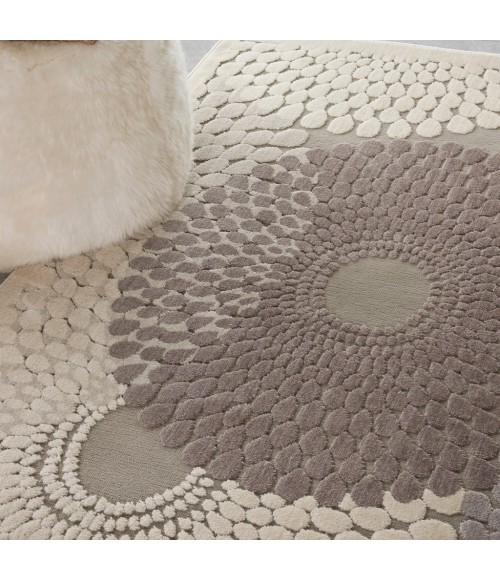 Nourison GRAPHIC ILLUSIONS Area Rug Nourison Graphic Illusions Area Rug GIL04-Grey