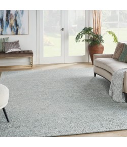 Michael Amini Nourison Ma30 Star - Smr03 Light Blue Area Rug 7 ft. 9 in. X 9 ft. 9 in. Rectangle