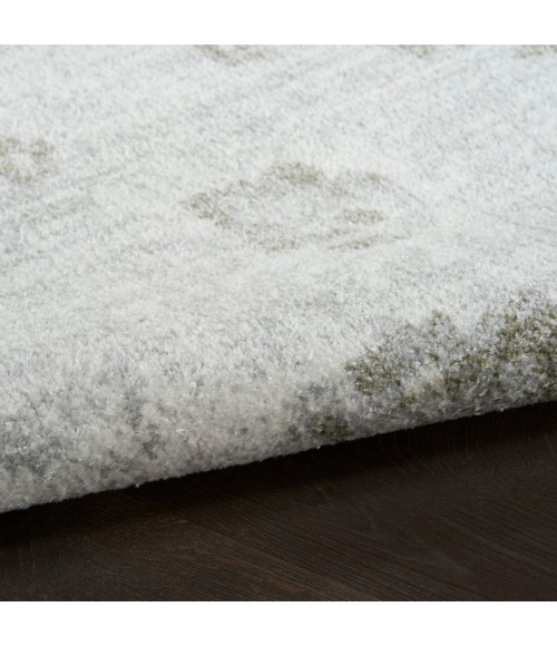 Nourison Astra Machine Washable Ivory ASW19 6 ft. 7 in. X 9 ft. Rect. Rug