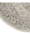 Nourison TRANQUIL Area Rug Nourison Tranquil Round Area Rug TRA05-Ivory/Grey