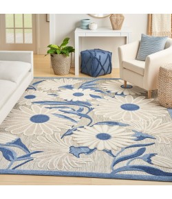 Nourison Aloha - Alh33 Blue Grey Area Rug 7 ft. 10 in. X 10 ft. 6 in. Rectangle