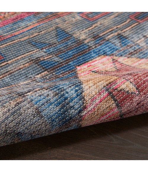 Nicole Curtis Machine Washable Series 1 Multicolor Rug SR106 4 ft. Round - Rugs Town Nicole Curtis Machine Washable Series 1 Multicolor SR106 4 ft. Round Rug
