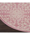 Nourison Jubilant Round Area Rug JUB06-Ivory/Pink
