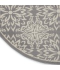 Nourison Jubilant Round Area Rug JUB06-Ivory/Grey