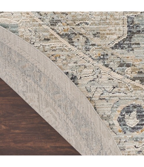 Nourison Lynx Light Blue LNX07 8 ft. X Round Rug