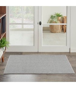 Nourison Textured Home Ivory Grey TXH01 2 ft. 2 in. X 3 ft. 9 in. Rect. Rug