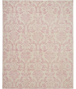 Nourison Jubilant - Jub09 Ivory Pink Area Rug 7 ft. 10 X 9 ft. 10 Rectangle