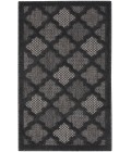 Nourison Easy Care Charcoal Black NES01 3 ft. X 5 ft. Rectangle Rug