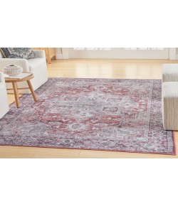 Nicole Curtis Machine Washable Series 1 Ivory Brick SR101 4 ft. X 6 ft. Rectangle Rug