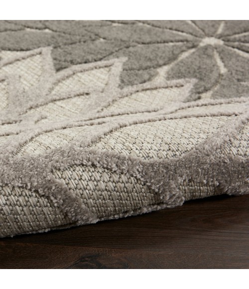 Nourison Aloha Area Rug ALH05 Silver Grey 5'3" x 7'5"