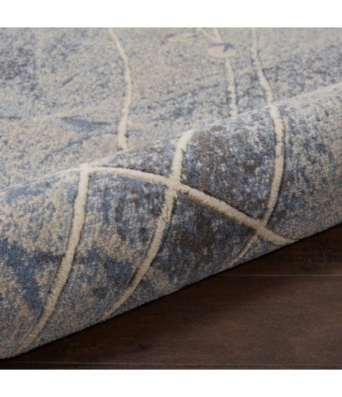 Nourison Somerset Area Rug ST74-Silver/Blue