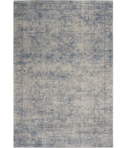 Nourison Grand Expressions - Ki58 Ivory Blue Area Rug 5 ft. 3 in. X 7 ft. 3 in. Rectangle