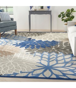 Nourison Aloha - Alh05 Blue Multicolor Area Rug 9 ft. X 12 ft. Rectangle