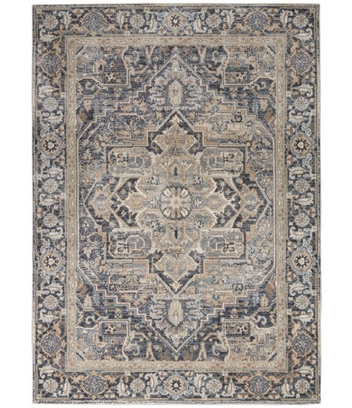 Nourison MOROCCAN CELEBRATION Area Rug kathy ireland Home Moroccan Celebration Area Rug KI381-Navy