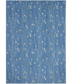 Nourison Grafix - Grf15 Light Blue Area Rug 8 ft. 6 X 12 ft. Rectangle