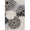 Nourison Aloha - Alh05 Black White Area Rug 6 ft. X 9 ft. Rectangle