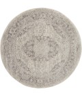 Nourison TRANQUIL Area Rug Nourison Tranquil Round Area Rug TRA05-Ivory/Grey