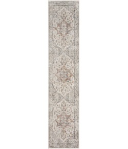Nourison Astra Washables - Asw12 Grey Multicolor Area Rug 2 ft. 2 in. X 10 ft. Runner