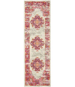 Nourison Home Passion PSN03 Ivory/Fuchsia 1 ft. 10 in. X 6 ft. Area Rug