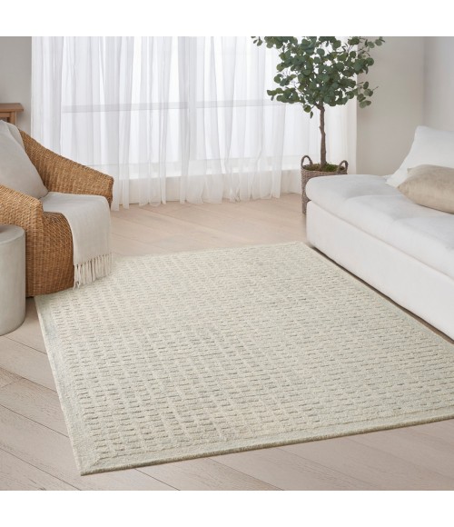 DKNY Pure Grids Light Blue PGR01 4 ft. X 6 ft. Rect. Rug
