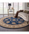 Nourison 2000 Round Area Rug 2022-Navy