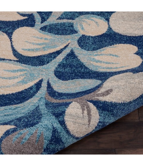 Nourison TRANQUIL Area Rug Nourison Tranquil Area Rug TRA03-Navy