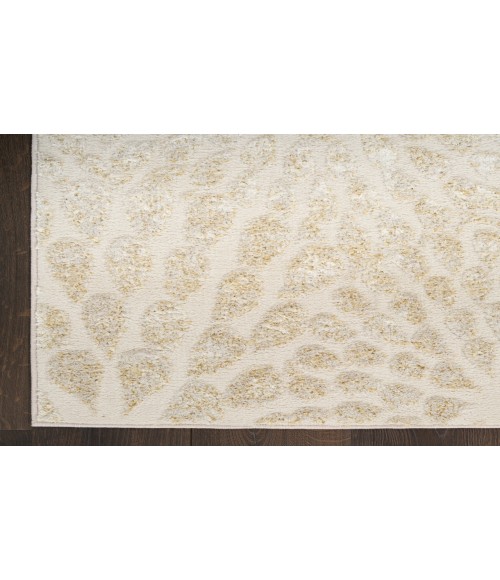 Nourison Ambiance Ivory Gold AMI02 5 ft. 3 in. X 7 ft. 3 in. Rectangle Rug