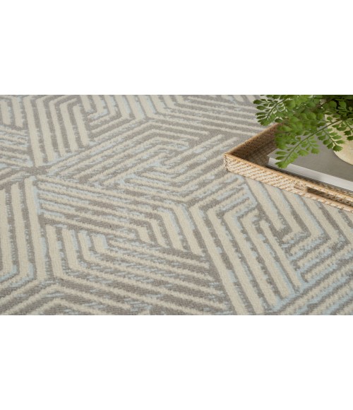 Nourison Grafix Grey GRF39 5 ft. 3 in. X 7 ft. 3 in. Rectangle Rug