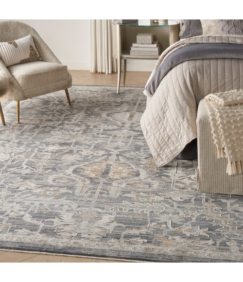 Nourison Lynx Navy Multicolor LNX02 8 ft. X 10 ft. Rect. Rug