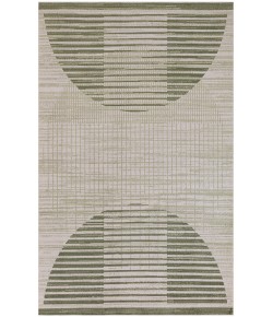 Nourison Astra Machine Washable Ivory Olive ASW03 4 ft. X 6 ft. Rectangle Rug