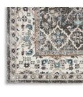 Kathy Ireland American Manor Area Rug AMR01 Grey/Ivory 2'2" x 7'6"