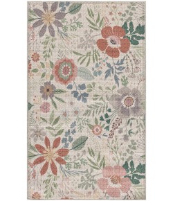 Nourison Nourison Washables Cream Multicolor NWB06 2 ft. X 3 ft. Rect. Rug