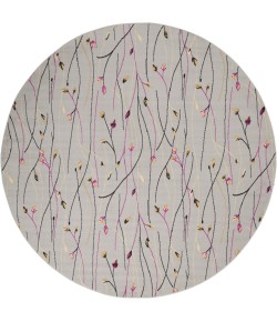 Nourison Grafix - Grf15 Grey Area Rug 8 ft. X Round