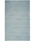 Nourison Washable Essentials Aqua WAE01 7 ft. 10 in. X 9 ft. 10 in. Rectangle Rug