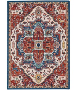 Nourison Parisa - Psa01 Brick Ivory Area Rug 5 ft. 3 in. X 7 ft. 5 in. Rectangle