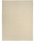 DKNY Pure Grids Ivory Beige PGR01 8 ft. X 10 ft. Rect. Rug