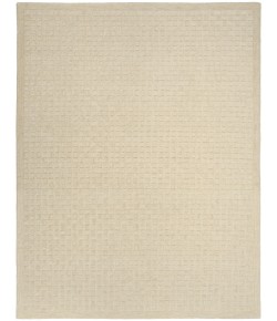 DKNY Pure Grids PGR01 Ivory Beige 7 ft. 9 in. X 9 ft. 9 in. Area Rug