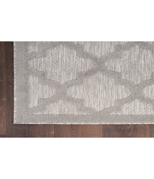 Nourison Easy Care Silver Grey NES01 2 ft. X 6 ft. Rectangle Rug