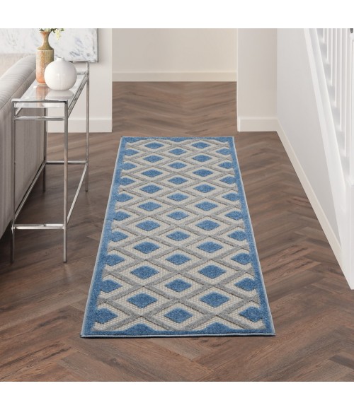 Nourison Aloha Area Rug ALH26-Blue/Grey