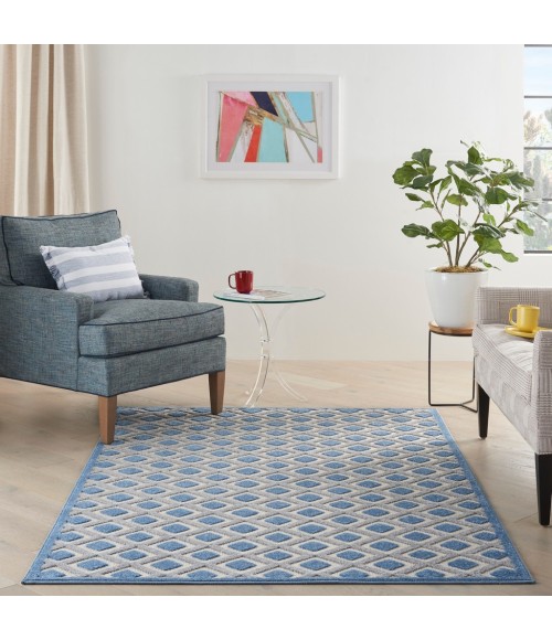 Nourison Aloha Area Rug ALH26-Blue/Grey
