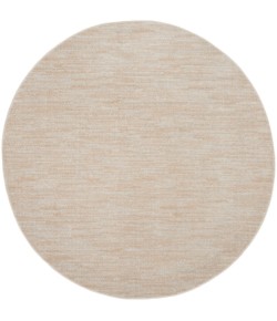 Nourison Essentials - Nre01 Ivory Beige Area Rug 6 ft. X Round
