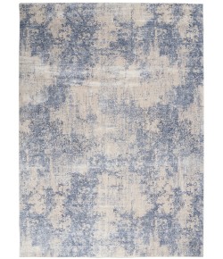 Nourison Sleek Textures Ivory/Blue SLE01 7 ft. 10 in. X 10 ft. 6 in. Rect. Rug