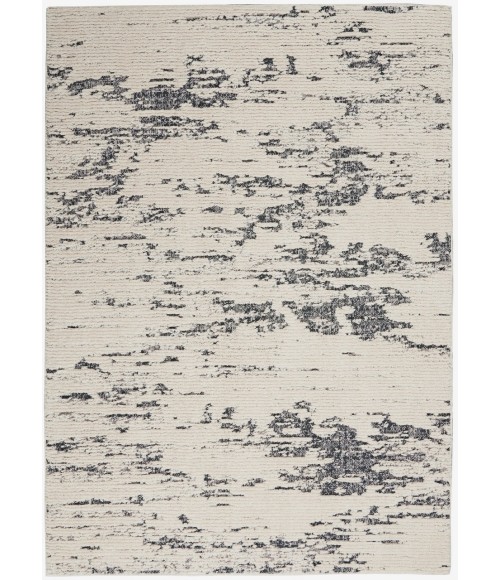 Nourison TEXTURED CONTEMPORARY Area Rug Nourison Textured Contemporary Area Rug TEC03-Ivory Blue
