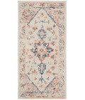 Nourison Tranquil Area Rug TRA06 Ivory/Multicolor 2' x 4'