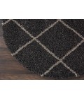 Nourison Brisbane Round Area Rug BRI03-Charcoal