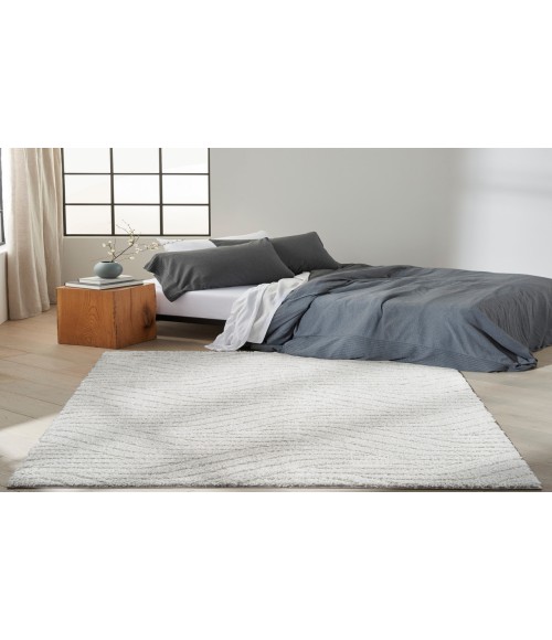 Calvin Klein Surfaces Silver Grey SFC01 3 ft. 11 in. X 5 ft. 11 in. Rectangle Rug